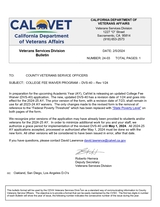 CalVet College Fee waiver